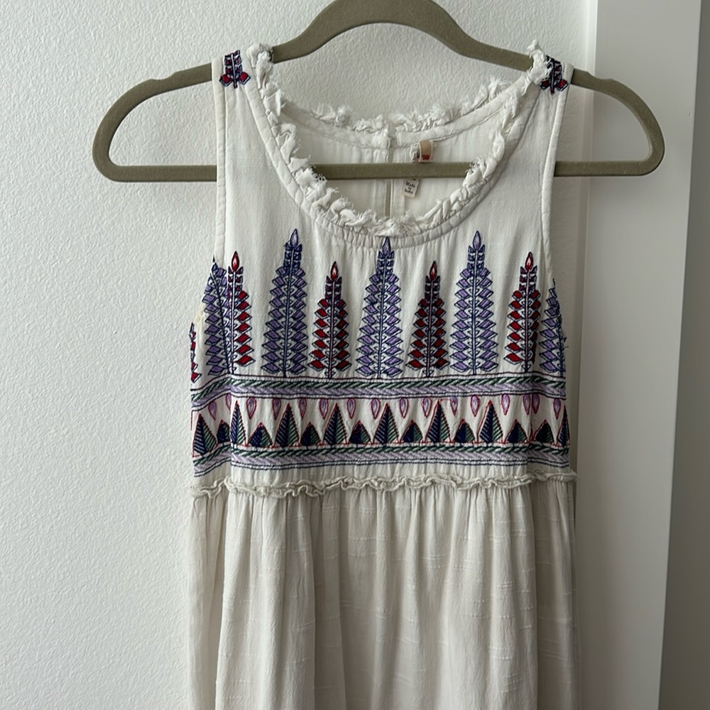 Embroidered cotton sundress